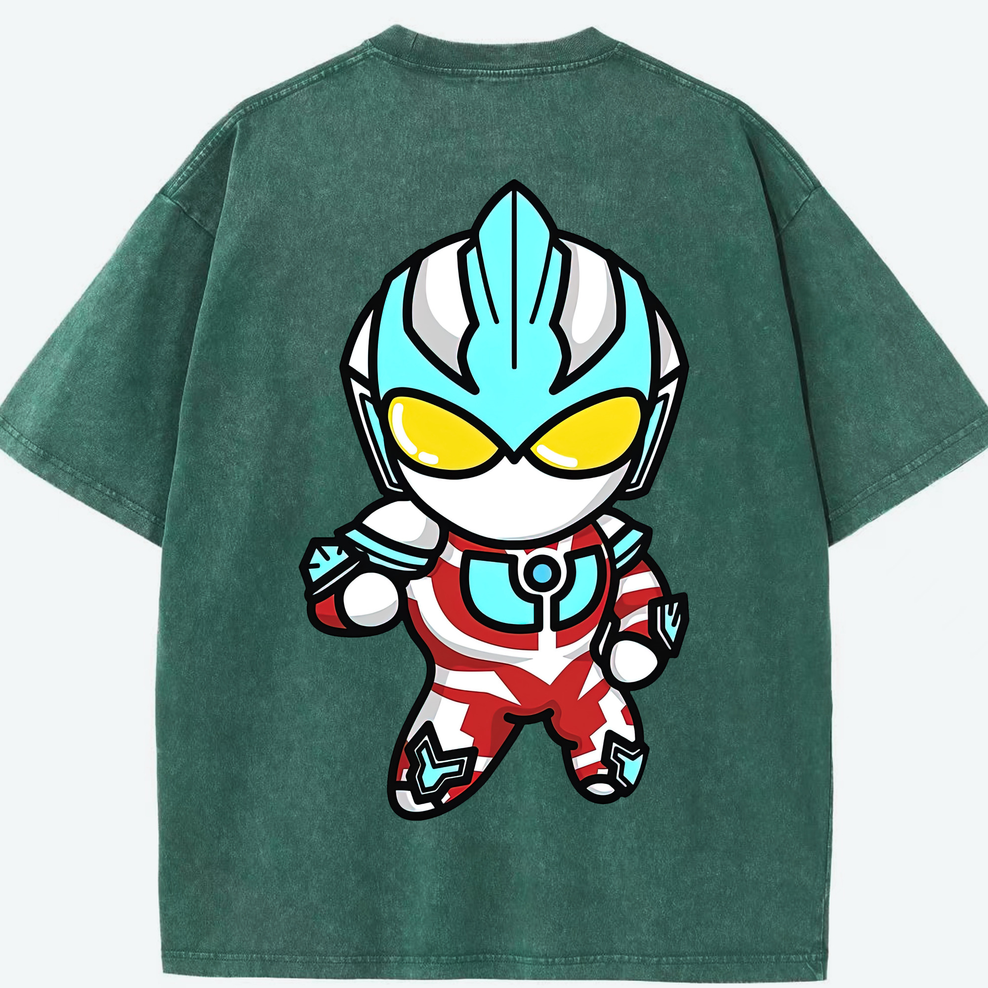 （画像用） ウルトラマン Ultraman 綿100% ヴィンテージ風 半袖Tシャツ（背面プリント）